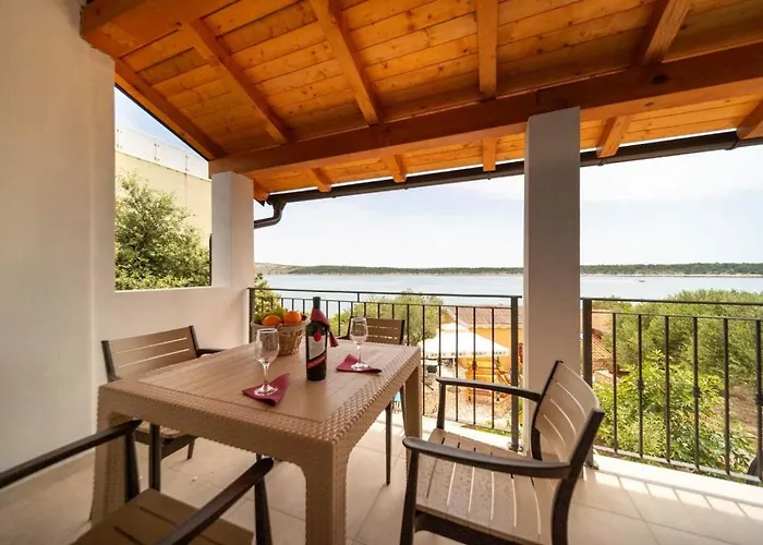 In Barbat With Sea View, Balcony, Air Conditioning 660-5 Daire