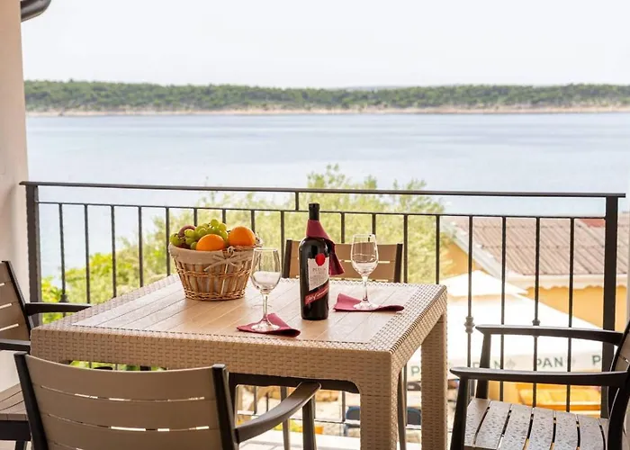 Appartement In Barbat With Sea View, Balcony, Air Conditioning 660-5 *