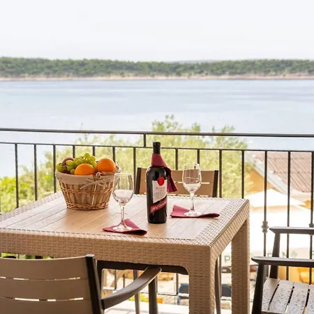 Appartement In Barbat With Sea View, Balcony, Air Conditioning 660-5 *